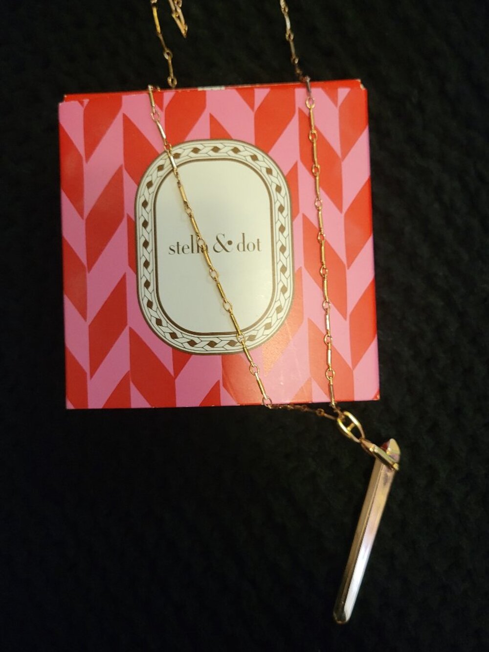 Stella & Dot Rebel Pendant Necklace in Rose Gold